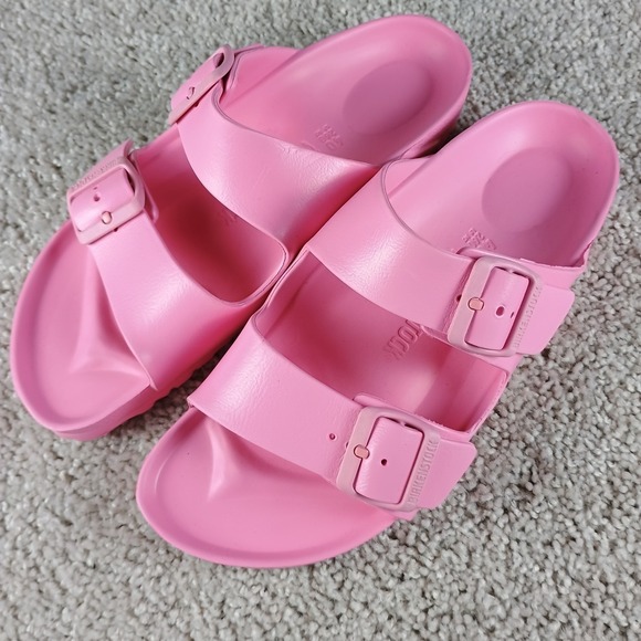 Birkenstock Shoes - New Birkenstock Two Strap EVA Pink Sandals Women's Size 40 US 9 9.5